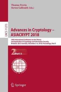 Advances in Cryptology - ASIACRYPT 2018