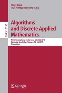 Algorithms and Discrete Applied Mathematics