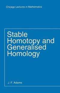 Stable Homotopy and Generalised Homology