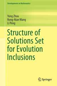 Topological Structure of the Solution Set for Evolution Inclusions