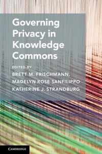 Governing Privacy in Knowledge Commons