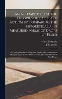 An Attempt to Test the Theories of Capillary Action by Comparing the Theoretical and Measured Forms of Drops of Fluid