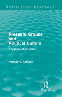 Pressure Groups and Political Culture (Routledge Revivals): A Comparative Study