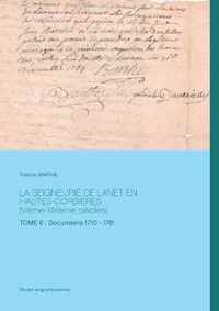 LA SEIGNEURIE DE LANET EN HAUTES-CORBIERES (Veme-XIXeme siecles)