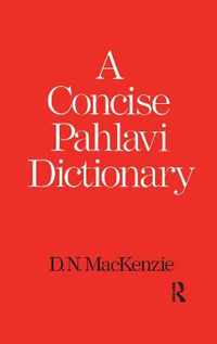 A Concise Pahlavi Dictionary