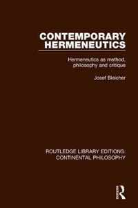 Contemporary Hermeneutics