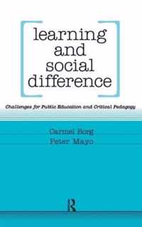 Learning and Social Difference