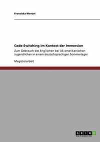 Code-Switching im Kontext der Immersion