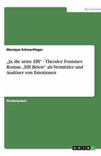 ''Ja, die arme Effi'' - Theodor Fontanes Roman ''Effi Briest'' als Vermittler und Auslöser von Emotionen