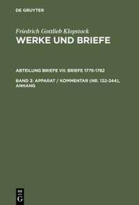 Briefe 1776-1782 Apparat / Kommentar (Nr. 132-244), Anhang