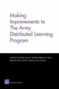 Making Improvements to the Army Distributed Learning Program