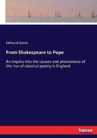 From Shakespeare to Pope