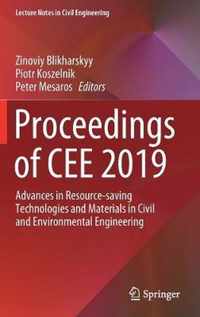 Proceedings of CEE 2019