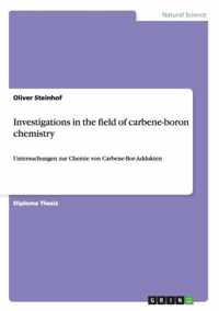 Investigations in the field of carbene-boron chemistry