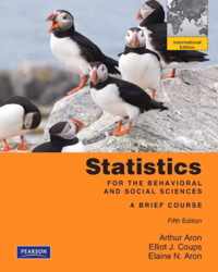 Statistics for the Behavioral and Social Sciences