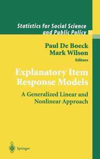 Explanatory Item Response Models