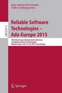 Reliable Software Technologies Ada Europe 2015