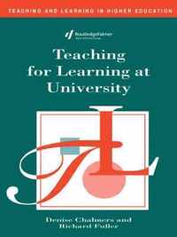 Teaching for Learning at University