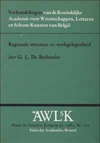 Regionale structuur en werkgelegenh.