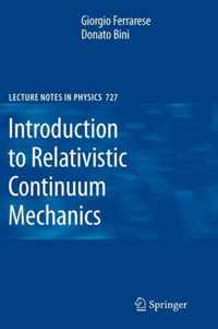 Introduction to Relativistic Continuum Mechanics