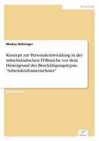 Konzept zur Personalentwicklung in der mittelstandischen IT-Branche vor dem Hintergrund des Beschaftigungstypus Arbeitskraftunternehmer