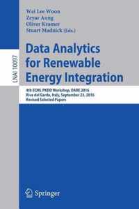 Data Analytics for Renewable Energy Integration