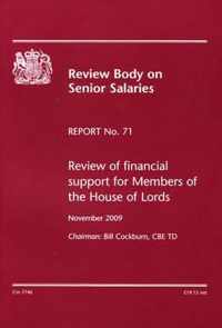 Review of financial support for members of the House of Lords