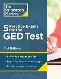 5 Practice Exams for the GED Test