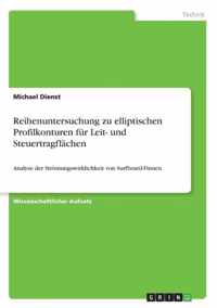 Reihenuntersuchung zu elliptischen Profilkonturen fur Leit- und Steuertragflachen