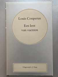 Lent van vaerzen (couperus vol. werk 1)