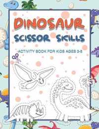 Dinosaur Scissor Skills Activity Book for Kids Ages 3-5