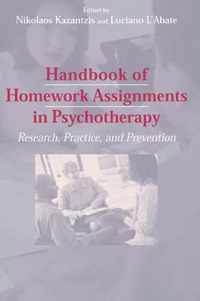 Handbook of Homework Assignments in Psychotherapy