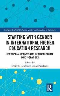 Starting with Gender in International Higher Education Research