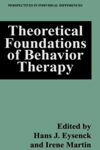 Theoretical Foundations of Behavior Therapy