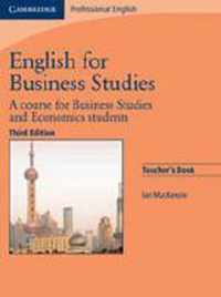 English for Business Studies - Third Edition. Teacher's Book