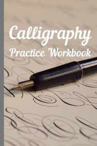 Calligraphy: Practice Workbook 6x9 50 paged calligraphy practice notebook exercise book - 25 pages of slant grid and 25 pages for c