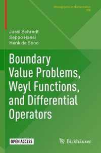 Boundary Value Problems Weyl Functions and Differential Operators