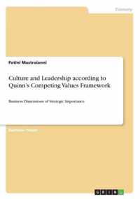 Culture and Leadership according to Quinn's Competing Values Framework