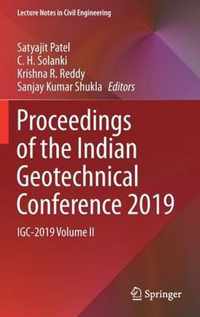 Proceedings of the Indian Geotechnical Conference 2019