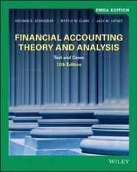 Financial Accounting Theory and Analysis