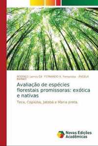 Avaliacao de especies florestais promissoras