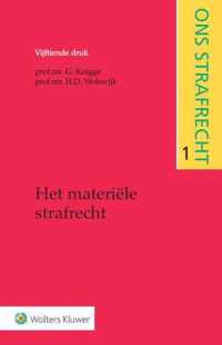 Ons strafrecht 1 -   Het materiële strafrecht