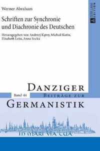 Schriften Zur Synchronie Und Diachronie Des Deutschen