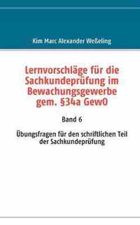 Lernvorschlage fur die Sachkundeprufung im Bewachungsgewerbe gem. 34a GewO