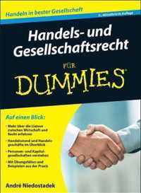 Handels- und Gesellschaftsrecht fur Dummies 2e