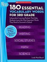 180 Essential Vocabulary Words for 3rd Grade