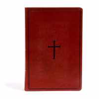 KJV Super Giant Print Reference Bible, Brown LeatherTouch, Indexed