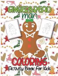 Gingerbread Man Coloring Activity Book for Kids