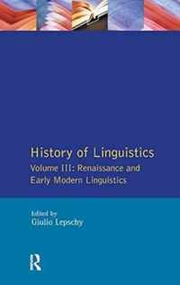 History of Linguistics Vol III