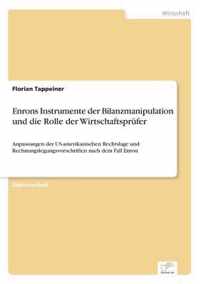 Enrons Instrumente der Bilanzmanipulation und die Rolle der Wirtschaftsprufer